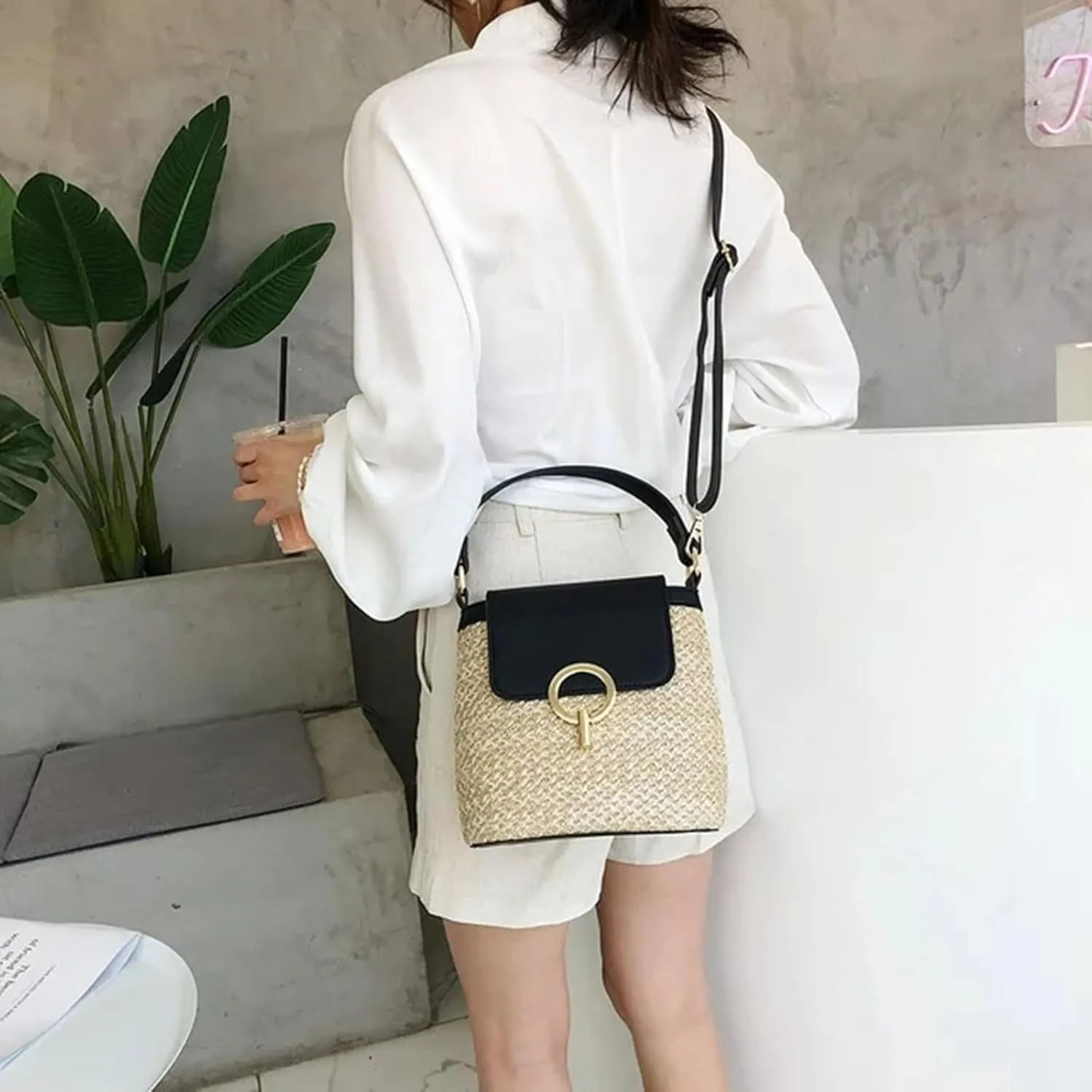Sling Bags for Women Anti Theft Travel Waterproof Nylon Crossbody Bags for Woman Trendy Beach Accessories(A)