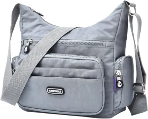 Sling Bags for Women Anti Theft Travel Waterproof Nylon Crossbody Bags for Woman Trendy Clear Fanny Pack(C)