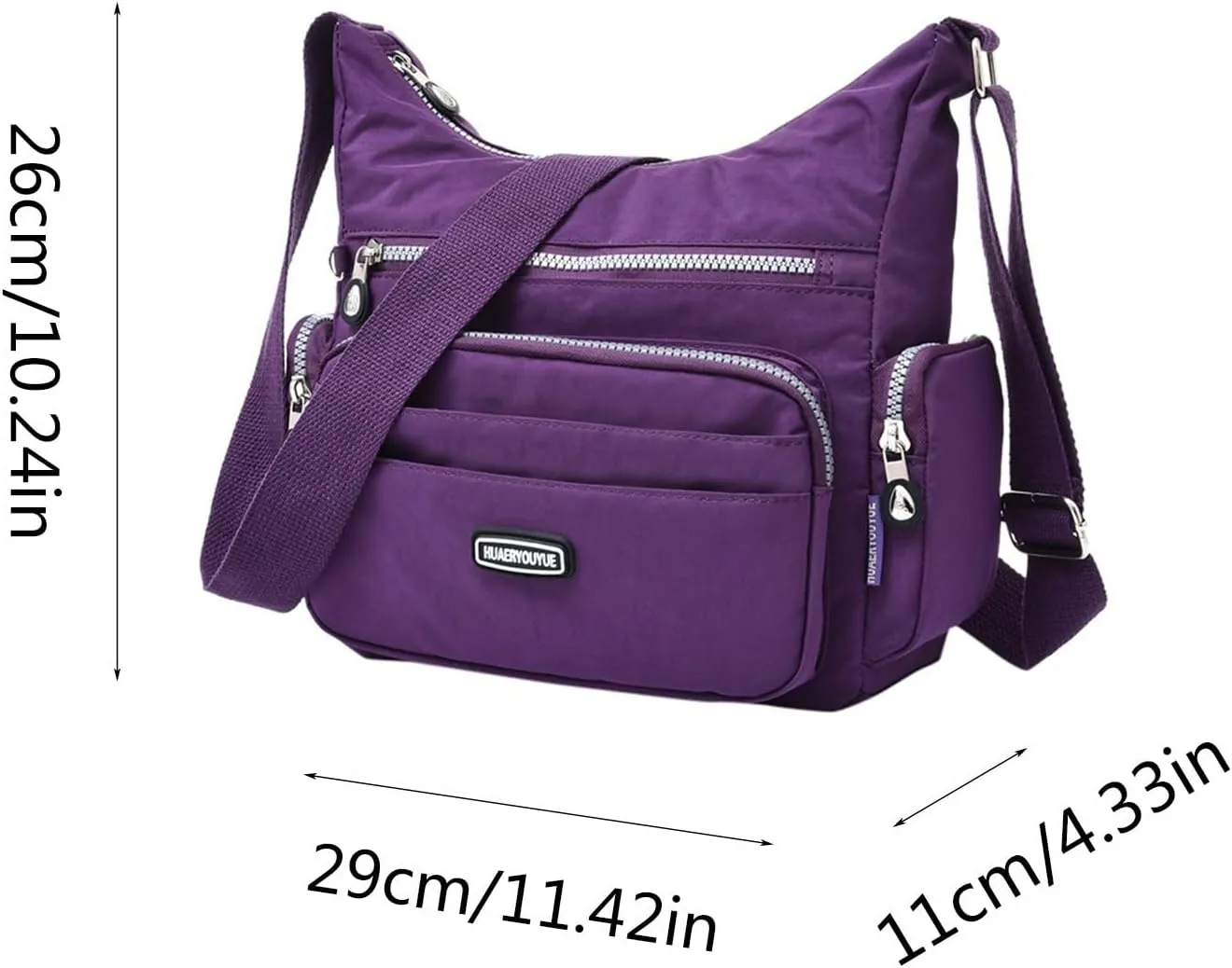 Sling Bags for Women Anti Theft Travel Waterproof Nylon Crossbody Bags for Woman Trendy Clear Fanny Pack(C)