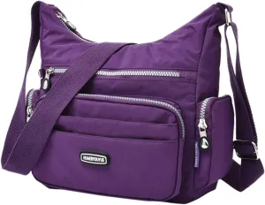 Sling Bags for Women Anti Theft Travel Waterproof Nylon Crossbody Bags for Woman Trendy Clear Fanny Pack(I)