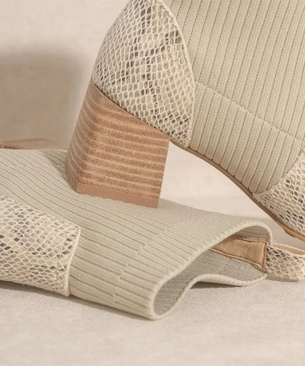 Snake Printed Sock Bootie