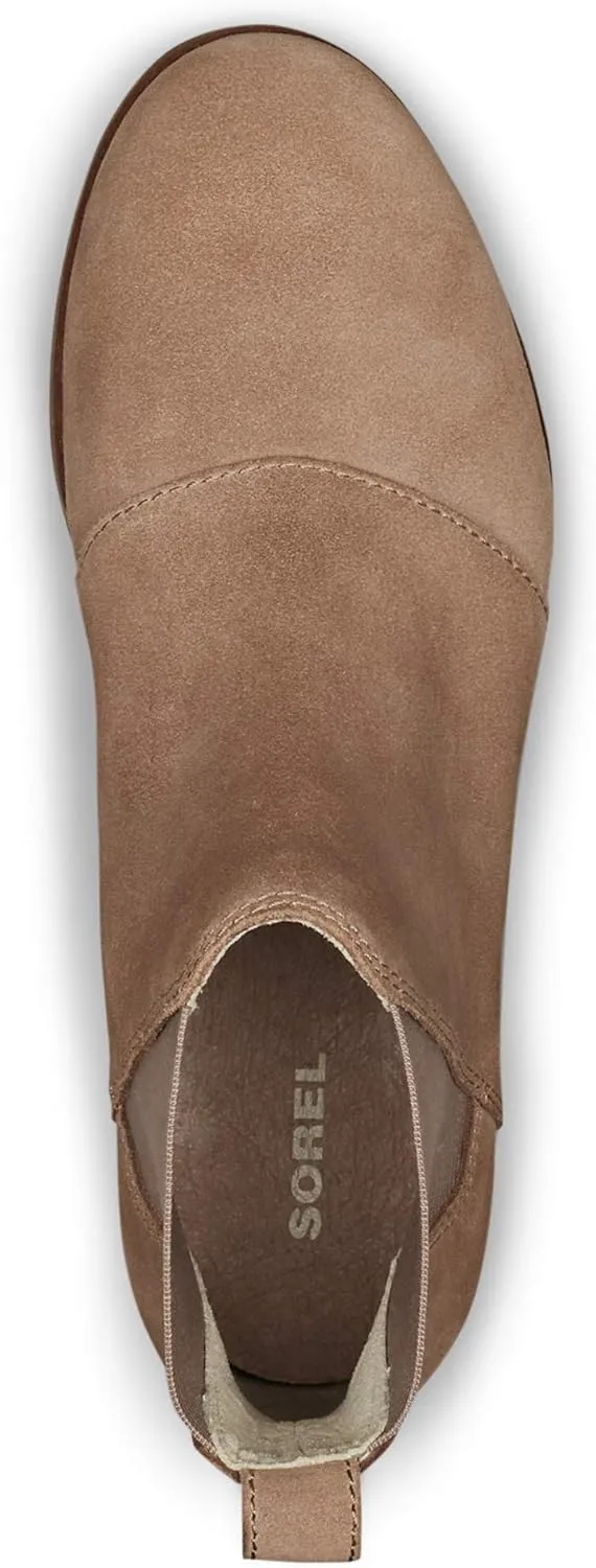 Sorel Women's Harlow Chelsea Rain Boot  Waterproof Leather Ankle Booties