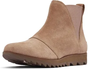 Sorel Women's Harlow Chelsea Rain Boot  Waterproof Leather Ankle Booties