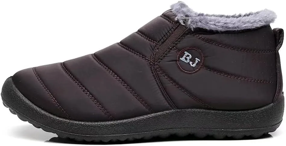 Stunner Snow Boots for Women Winter Ankle Boots Warm Fur Lined Ankle Booties Waterproof Comfortable Outdoor Slip On Winter Shoes Booties