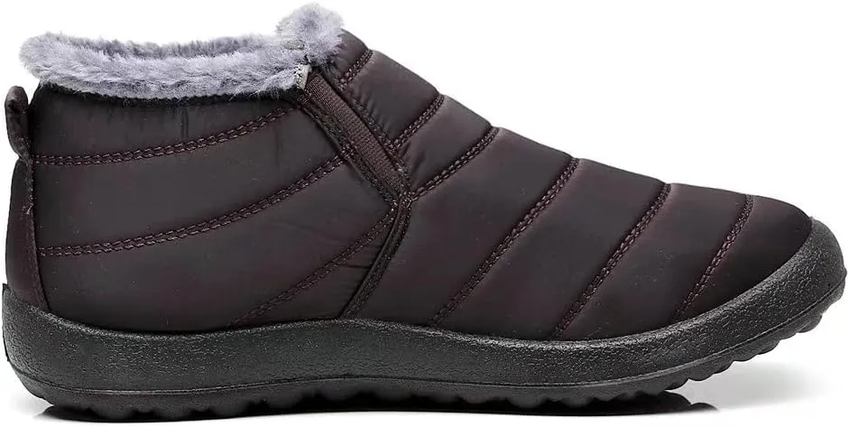 Stunner Snow Boots for Women Winter Ankle Boots Warm Fur Lined Ankle Booties Waterproof Comfortable Outdoor Slip On Winter Shoes Booties