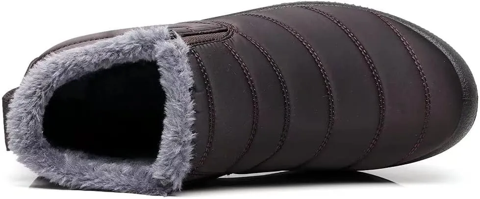 Stunner Snow Boots for Women Winter Ankle Boots Warm Fur Lined Ankle Booties Waterproof Comfortable Outdoor Slip On Winter Shoes Booties