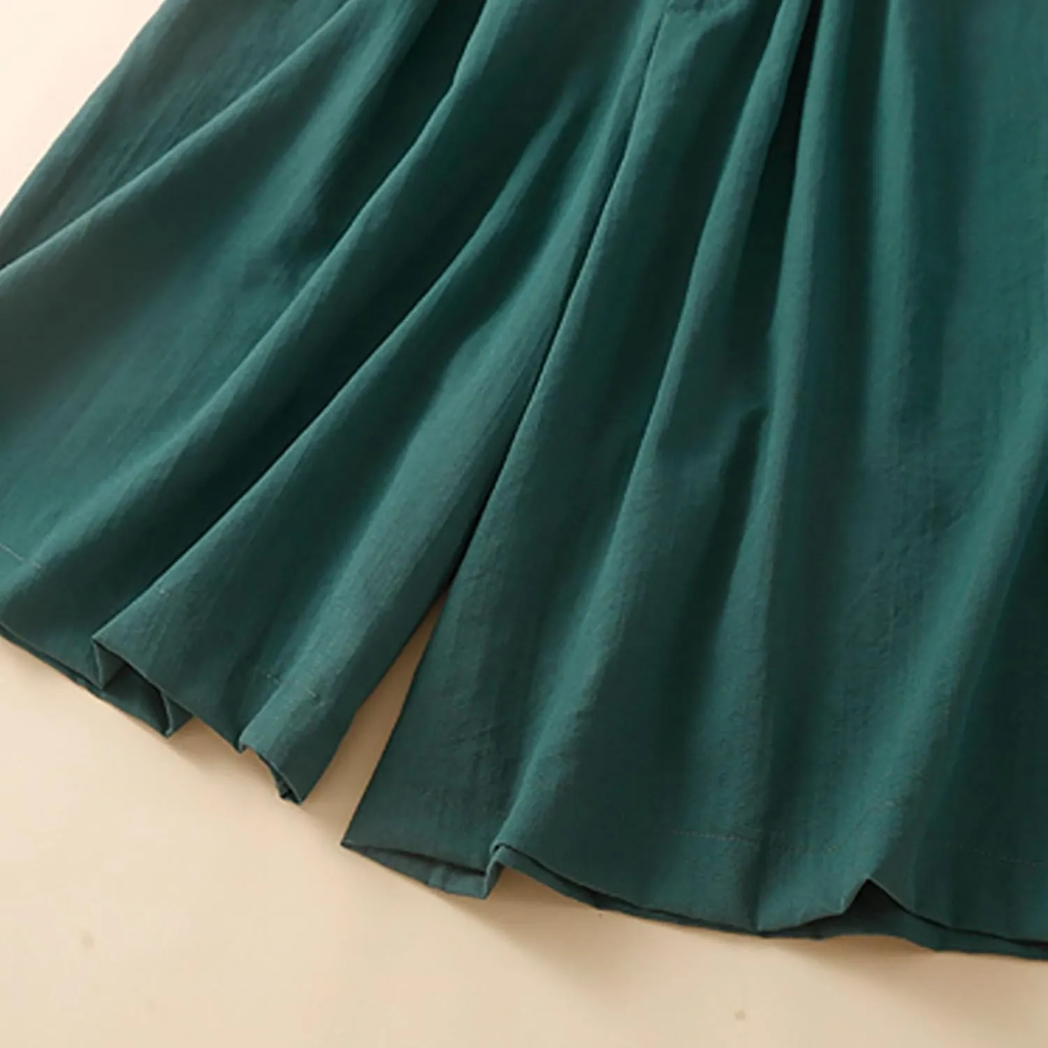 Summer Shorts for Women Loose Elastic High Waisted Shorts Solid Wide Leg Shorts Comfy Elegant Work Trouser Shorts