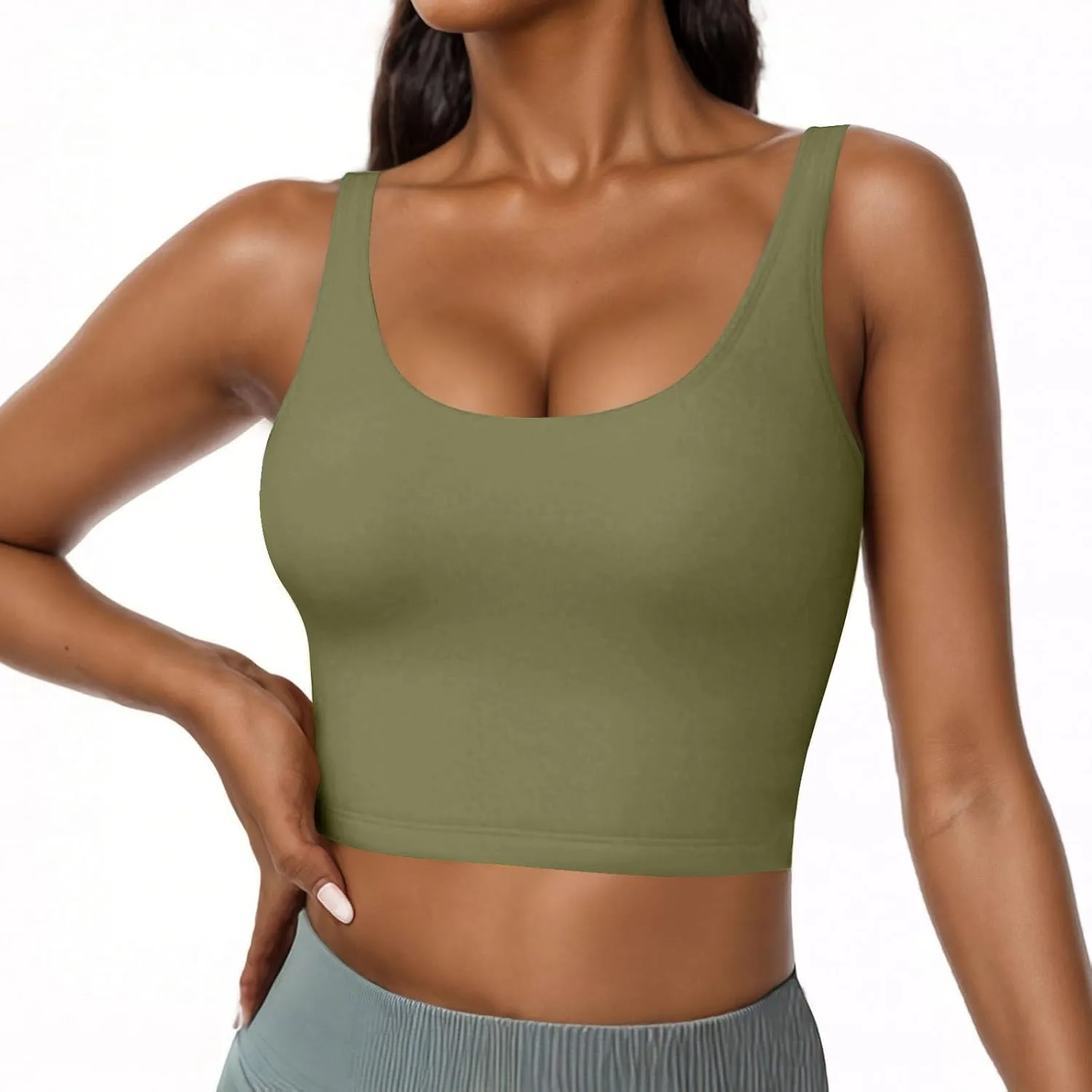 Tank Tops with Built in Bra Womens Padded Yoga Camisole Shelf Bras Tank Tops Basic Racerback Workout Modal Undershirt