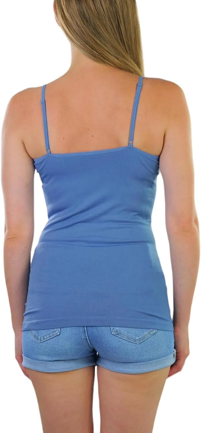 ToBeInStyle Women's Stretch Layering Scoop Neck Camisole Tanks & Camis