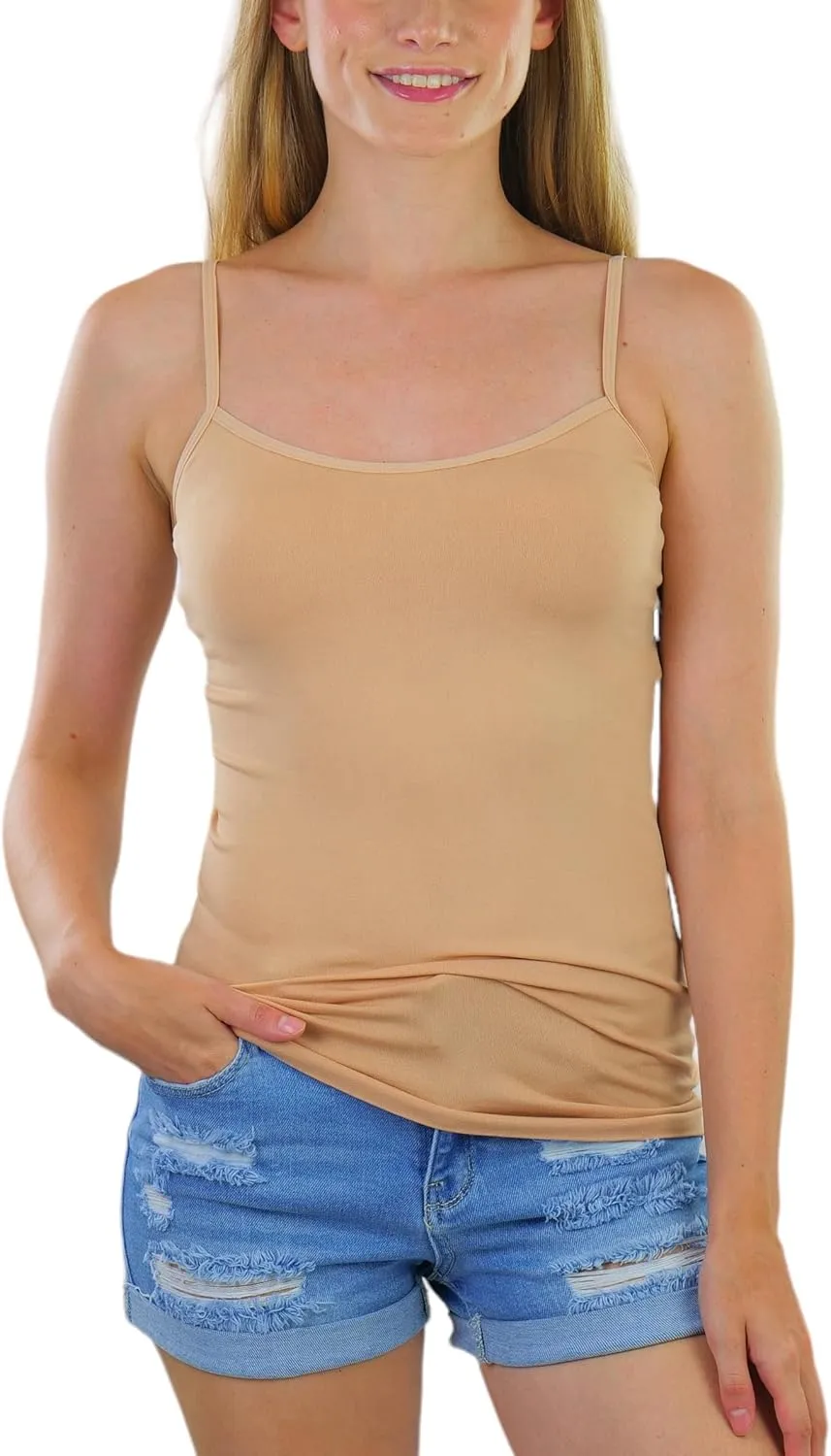 ToBeInStyle Women's Stretch Layering Scoop Neck Camisole Tanks & Camis
