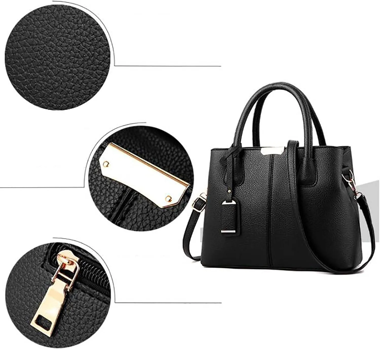 Tote Bag For Women Handbag Roomy Fashion Womens Wallet Ladies Purse Satchel Zipper Clutch Bags Totes Work Leather Bag