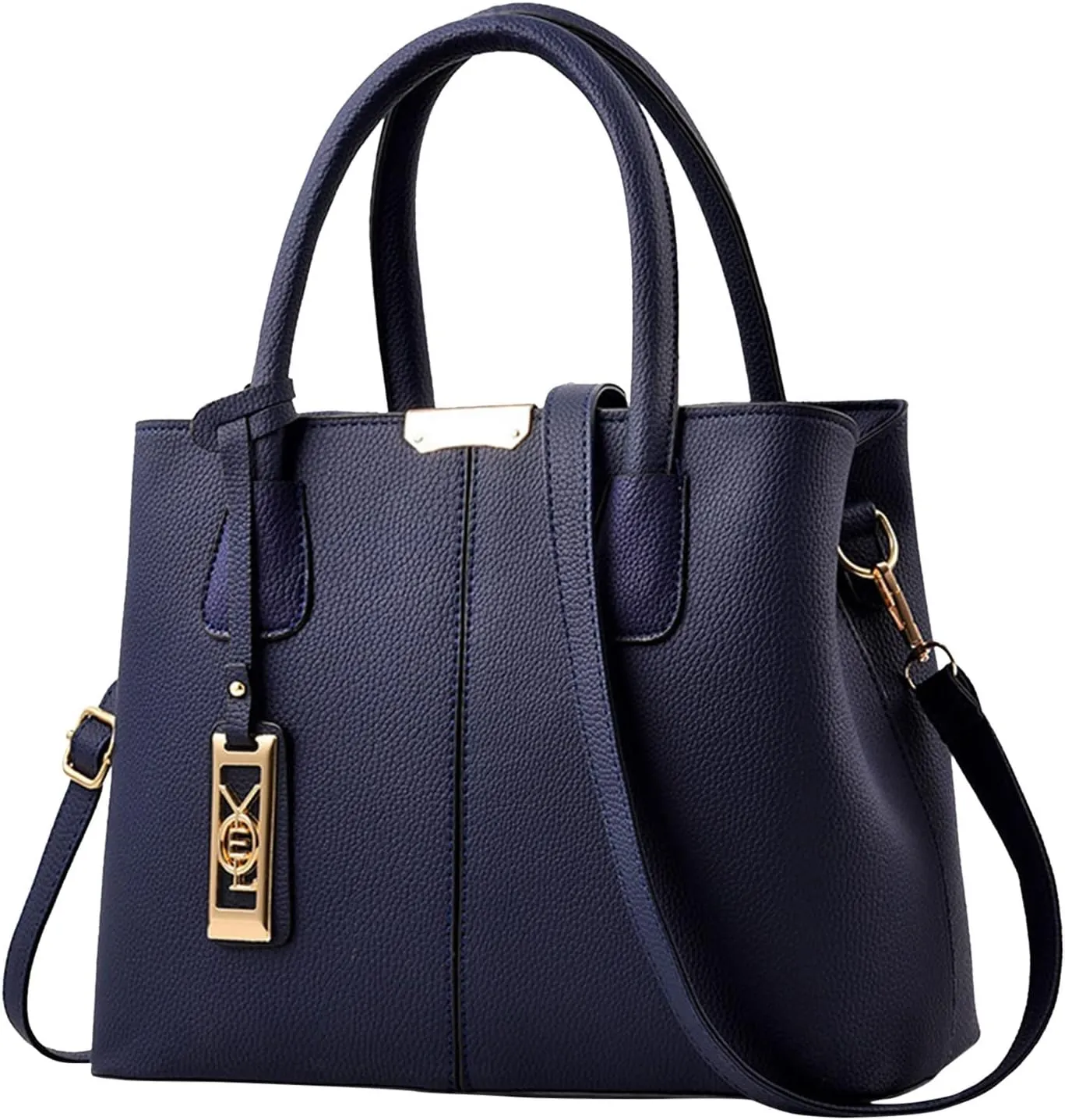 Tote Top Handle Satchel Bags for Women Work Tote Bags with Strap Vintage Top-Handle Handbags Versatile Daily Bag(Blue)