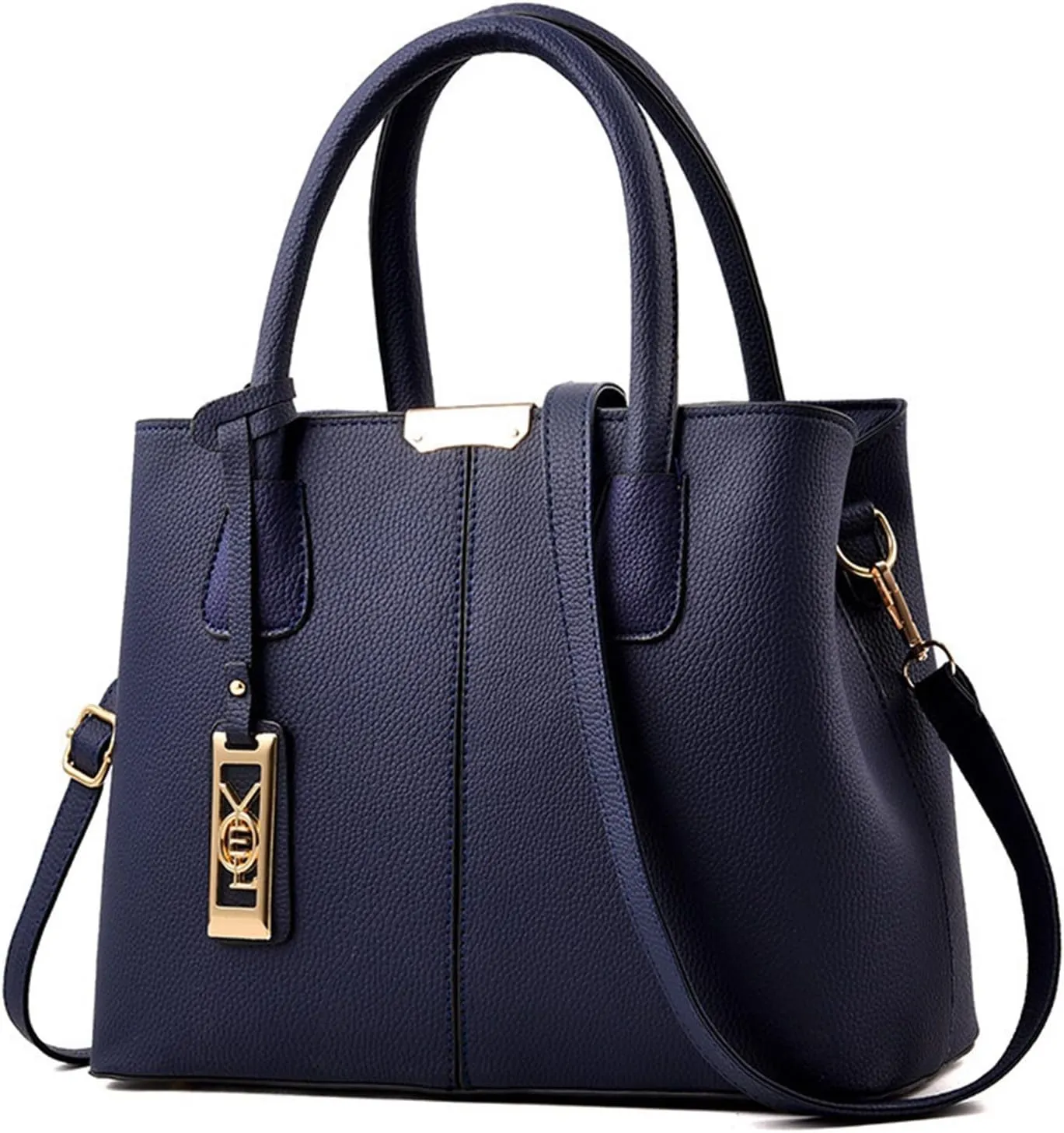 Tote Top Handle Satchel Bags for Women Work Tote Bags with Strap Vintage Top-Handle Handbags Versatile Daily Bag(Blue)