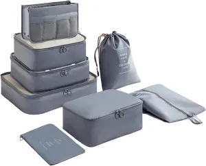 Travel Accessory Organizer, 8 Set Packing Cubes for Suitcases, Convenient Travel Packing Organizer