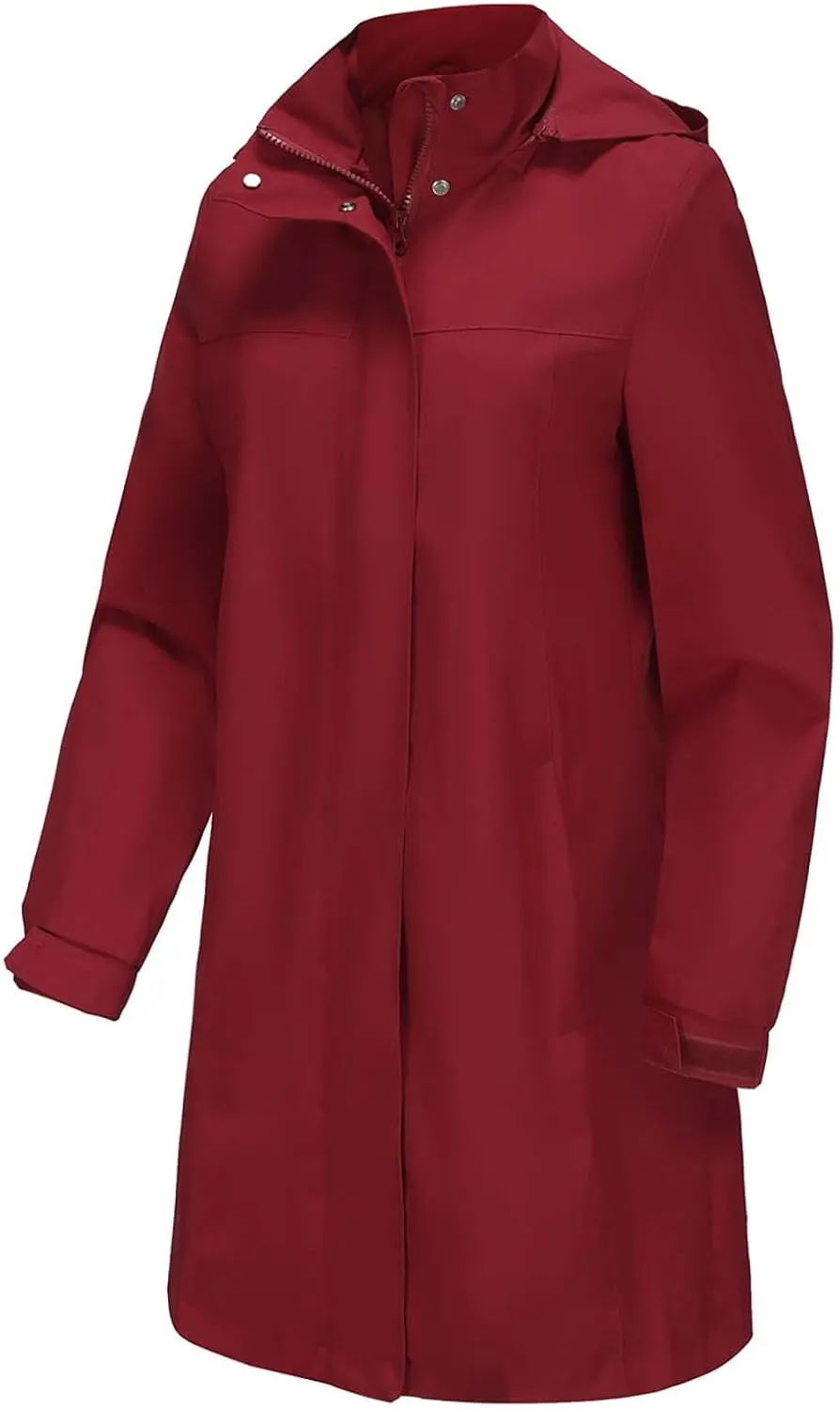 Trench Coat Women Thin Long Sleeve Button Puffer Jackets Casual Loose Hooded Jacket with Pockets Outerwear