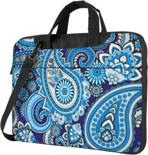 Tribal Paisley Print Practical 13-15.6 Inch Laptop Bag For Man And Women, Computer Messenger Bag, Trendy Shoulder Strap Design