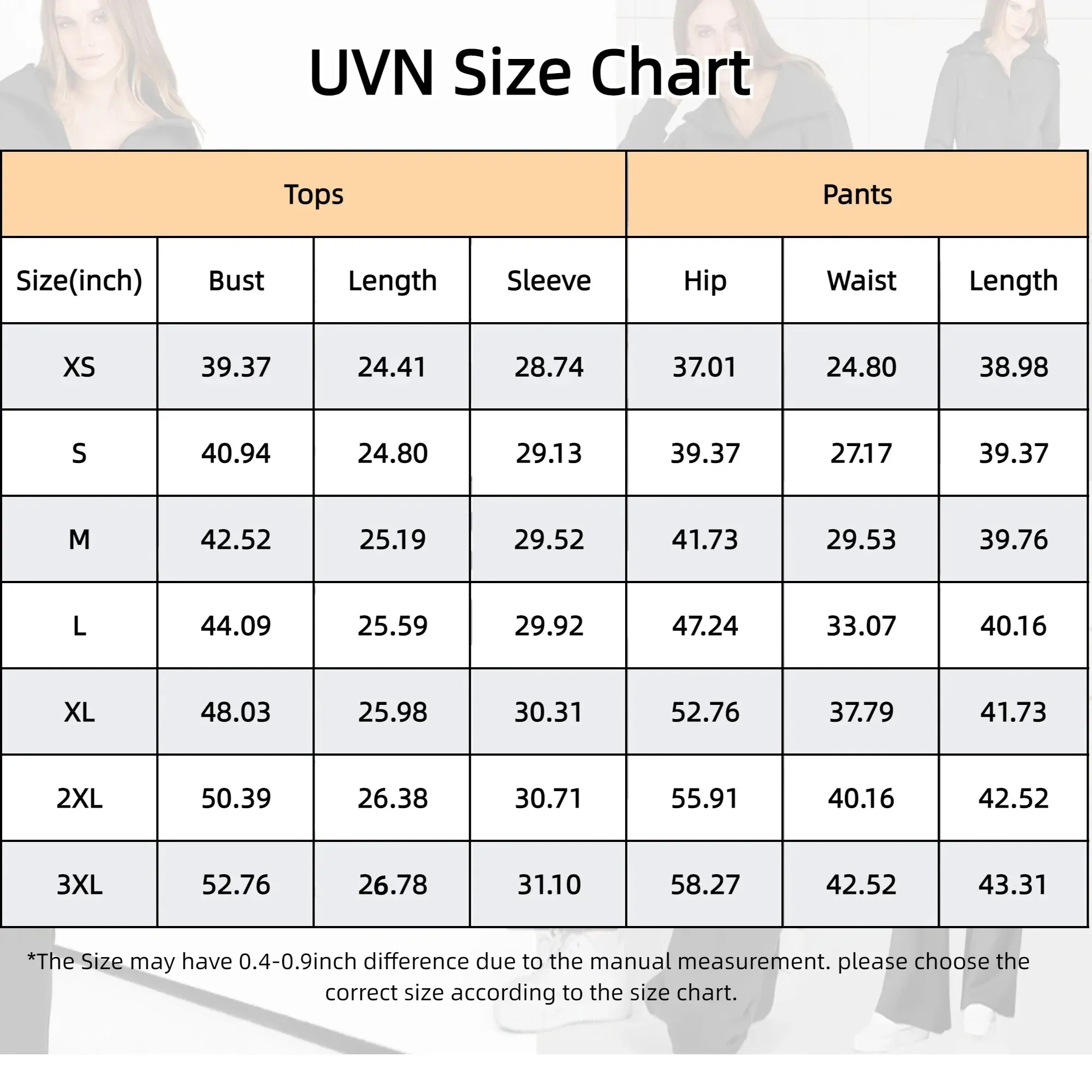 UVN Outfit Sets for Women 2 Piece Sets Winter Casual Tracksuit Long Sleeve Lounge Set Outfits with Pockets