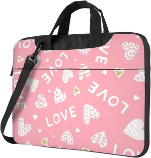 Valentine'S Day Love Practical 13-15.6 Inch Laptop Bag For Man And Women, Computer Messenger Bag, Trendy Shoulder Strap Design