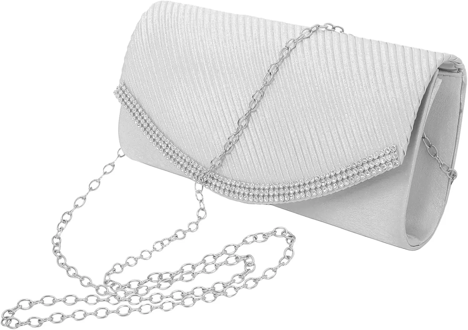 VALICLUD Crafted Clutch Purses for Women Evening Bags with Chain Stylish Dress Purse for Special Occasions