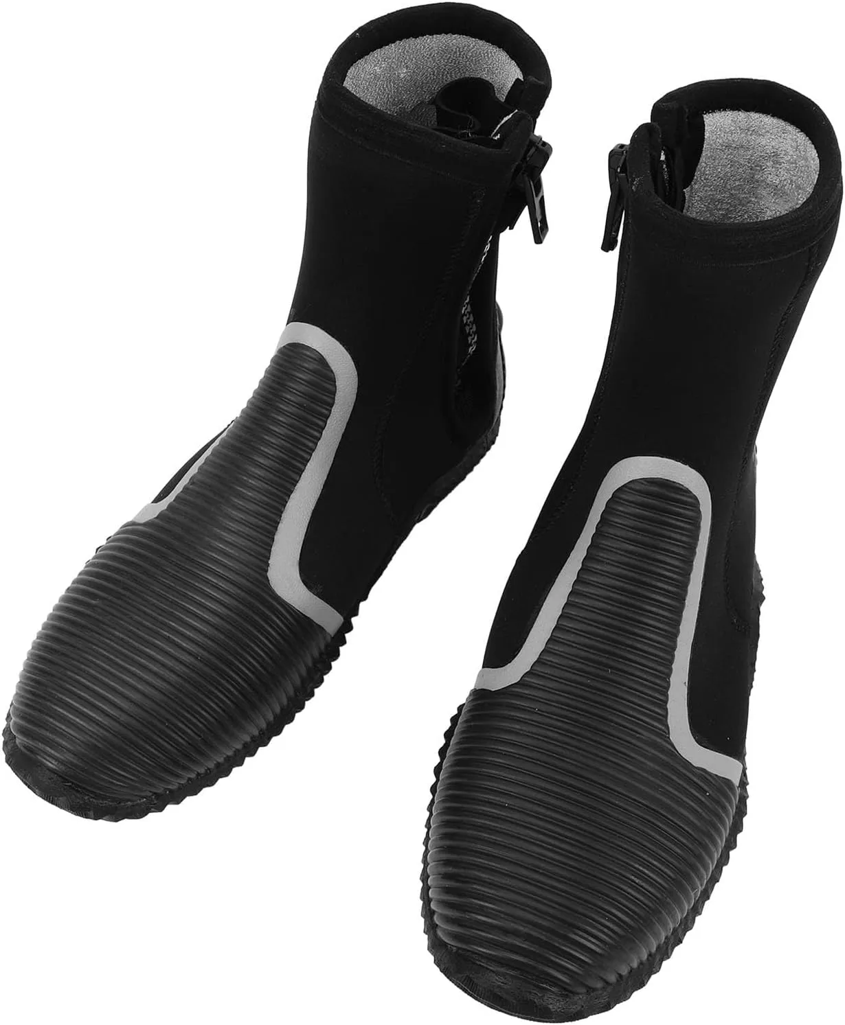 Water Shoes Diving Boots,5mm Thickened Zippered Dive Boots for Diving, Snorkeling, Outdoor Water Sports