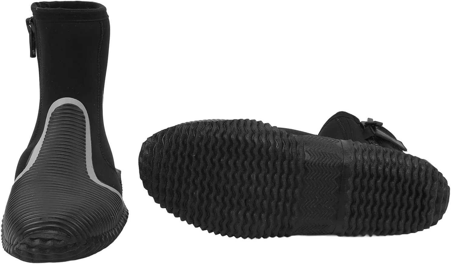 Water Shoes Diving Boots,5mm Thickened Zippered Dive Boots for Diving, Snorkeling, Outdoor Water Sports