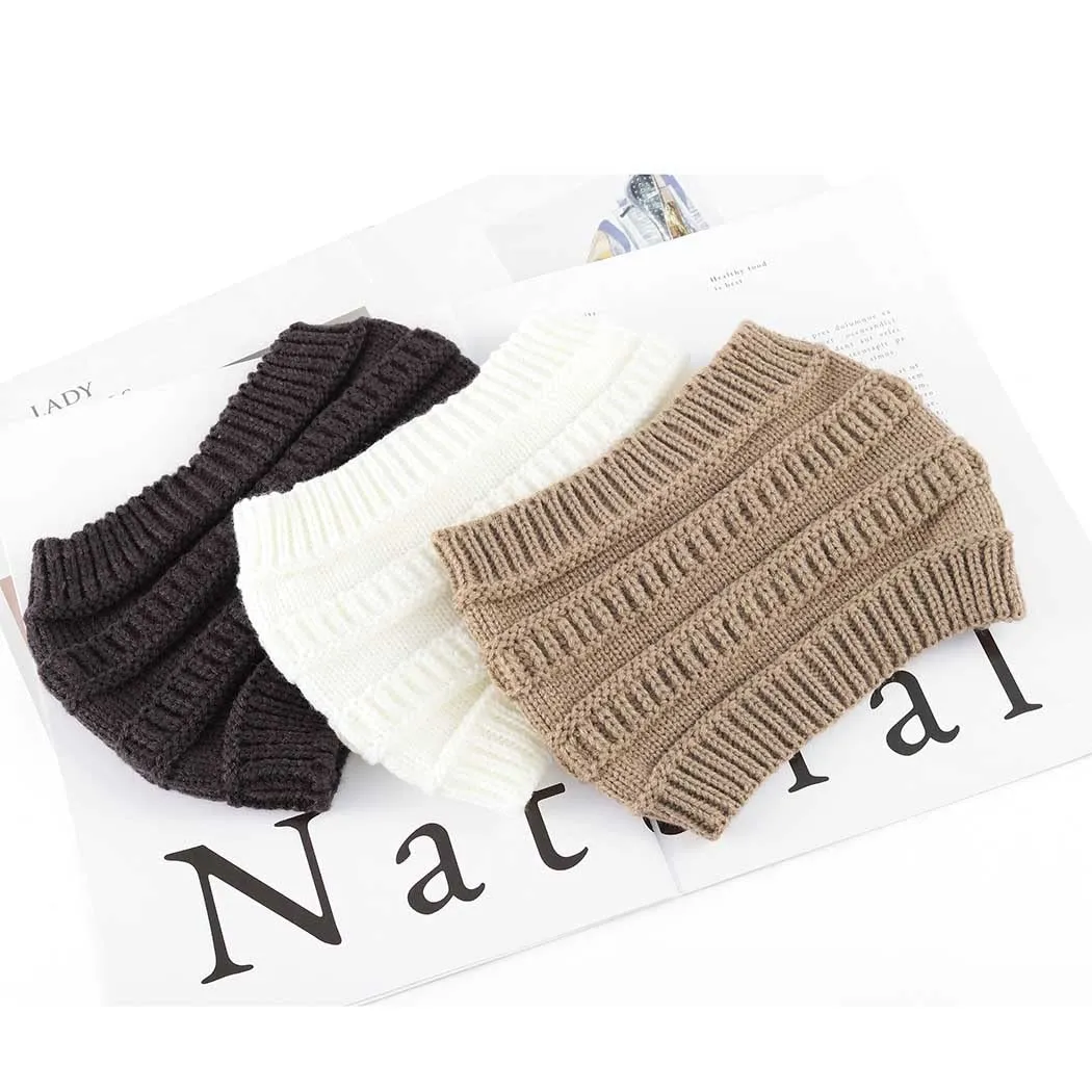 Woeoe Warm Winter Headbands Knitted Turban Head Wraps Wide Crochet Stretchy Ear Warmer Soft Stretch Head Scarfts for Women and Girls