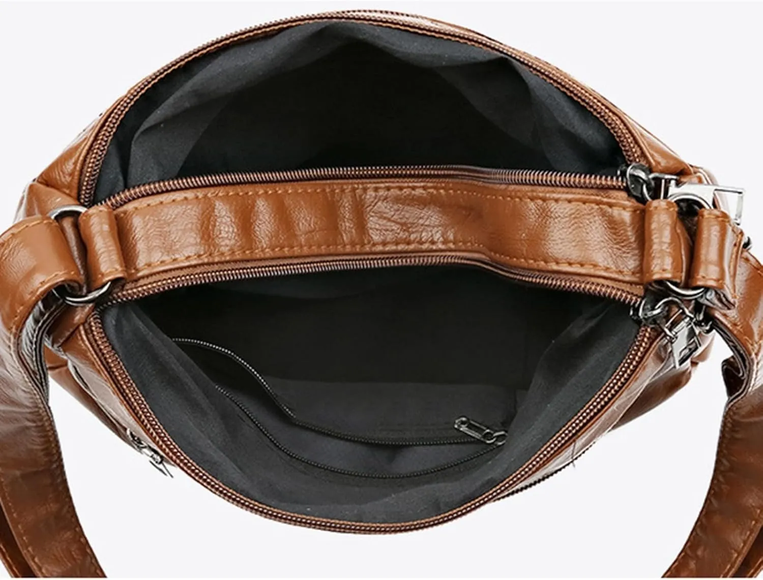 Women Bag Fashionable Middle Mother Bag Large Capacity Shoulder Crossbody Bag Casual Women Bags (Brown, One Size)
