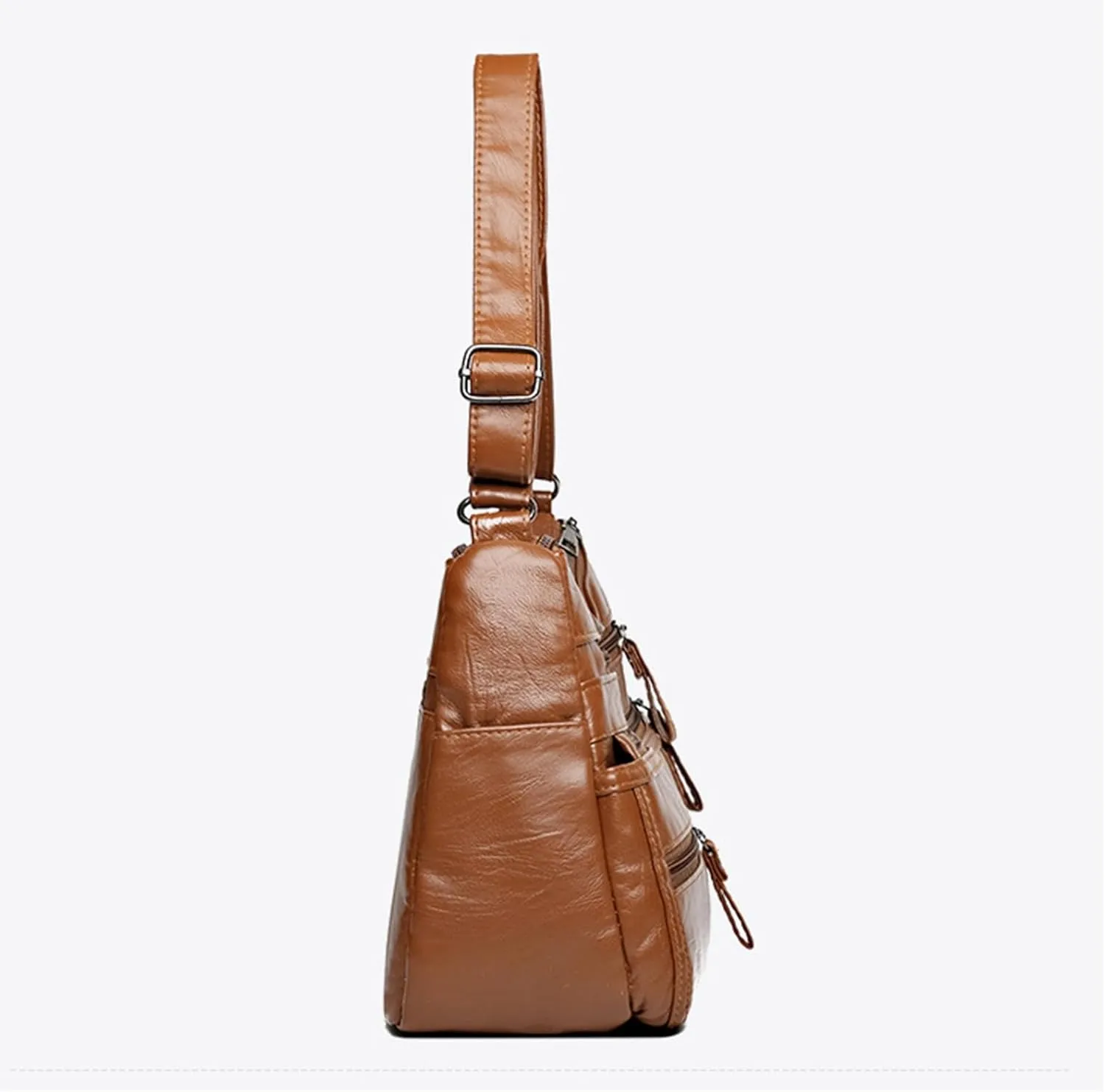 Women Bag Fashionable Middle Mother Bag Large Capacity Shoulder Crossbody Bag Casual Women Bags (Brown, One Size)