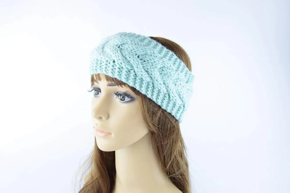 Women Fashion Crochet Headband Warm Hair Wrap Winter Knit Ear Warmer