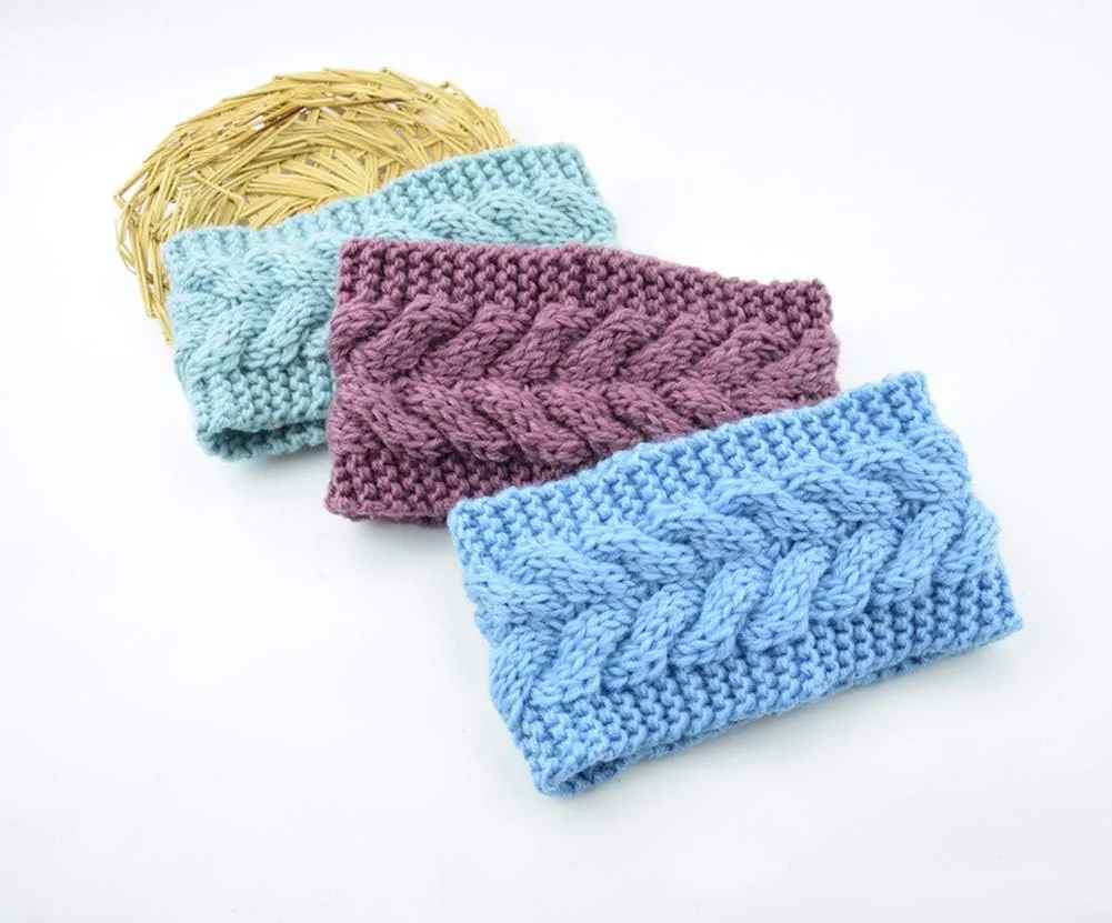 Women Fashion Crochet Headband Warm Hair Wrap Winter Knit Ear Warmer