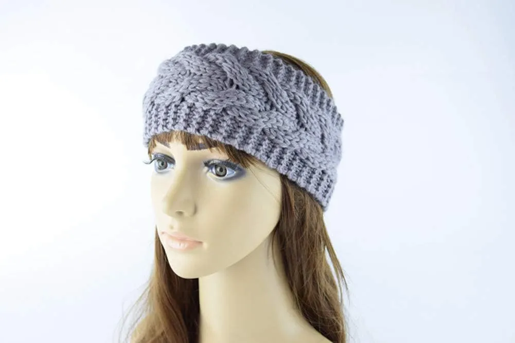 Women Fashion Crochet Headband Warm Hair Wrap Winter Knit Ear Warmer