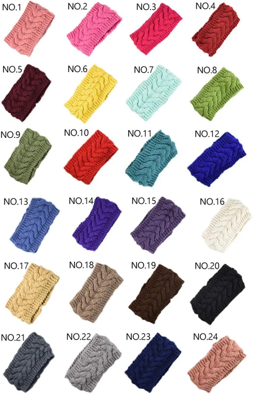 Women Fashion Crochet Headband Warm Hair Wrap Winter Knit Ear Warmer