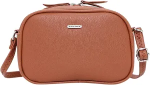 Women Shoulder Bag Fashion Simple Solid Color New Pattern Large Capacity Practical Zipper Purses for (Brown, One Size)