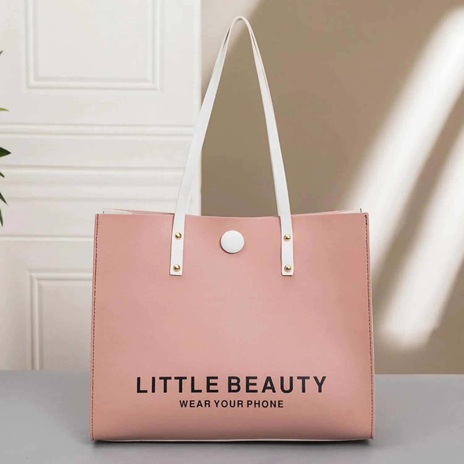 Women Shoulder Bag Fashionable New Pattern Minimalist Decorative Strap Large Capacity Handbag Men Bags (Red, One Size)
