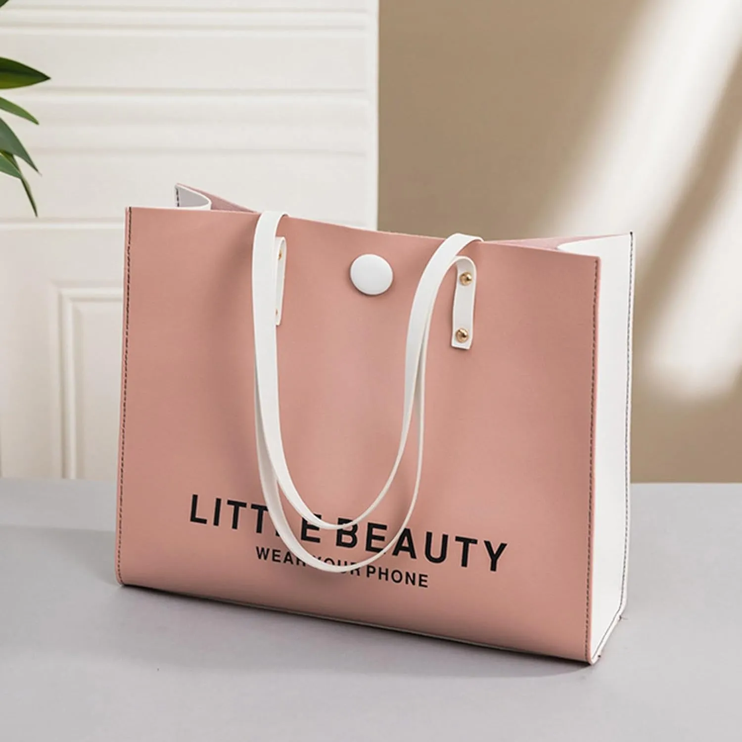 Women Shoulder Bag Fashionable New Pattern Minimalist Decorative Strap Large Capacity Handbag Men Bags (Red, One Size)