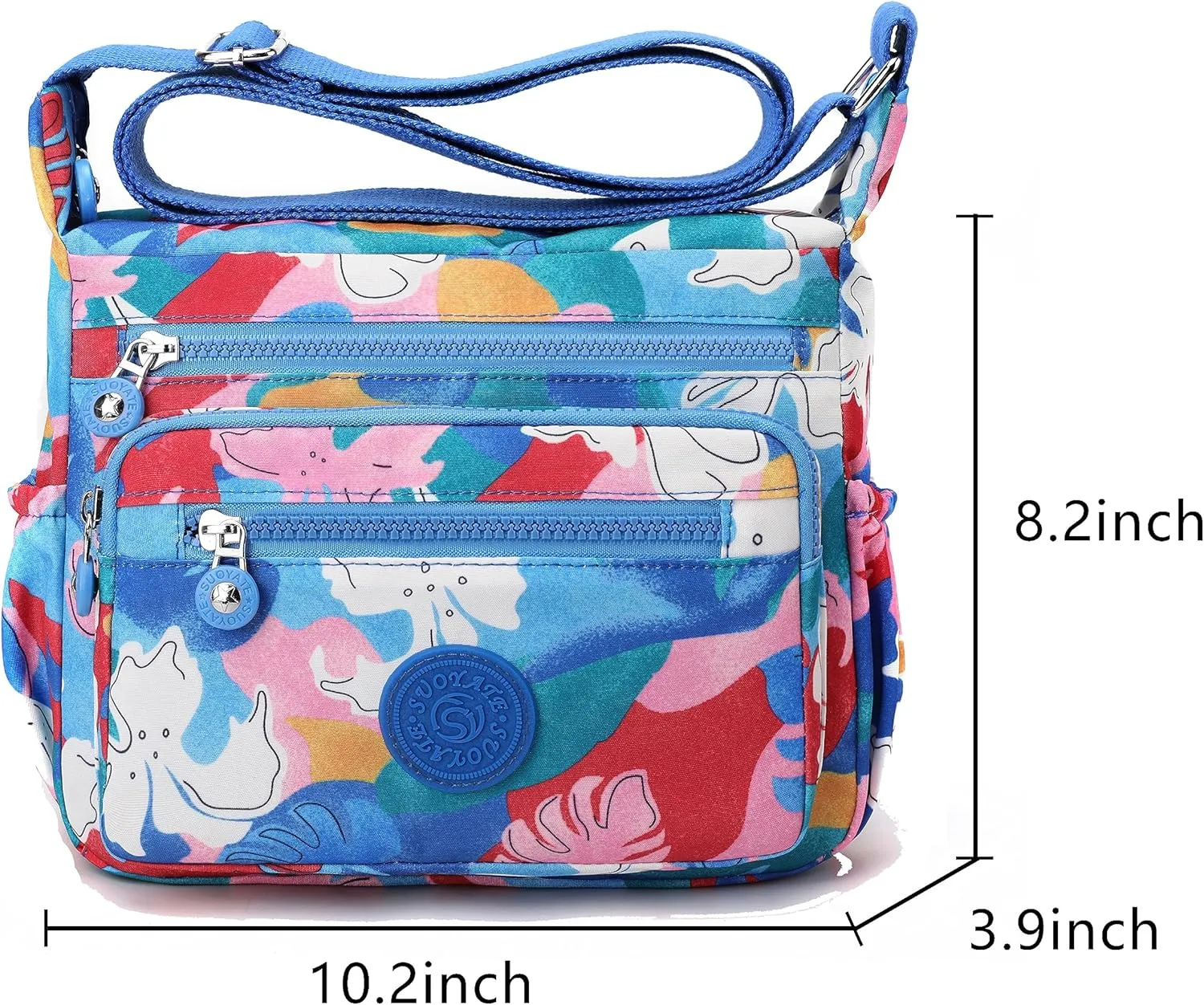 Women Shoulder Handbag Roomy Multiple Pockets Bag Ladies Crossbody Purse Tote Top Handle Satchel