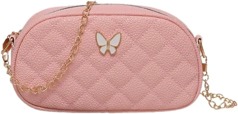 Women Small Crossbody Quilted Bag PU Leather Shoulder Bag Female All-matching Casual Satchel Bag
