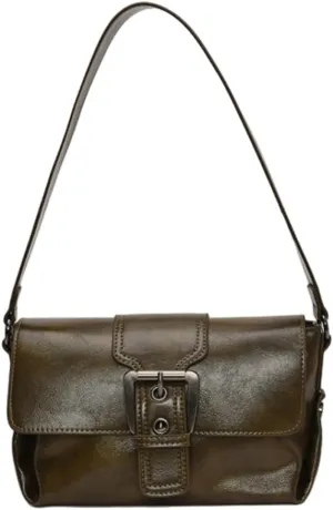 Women Stylish Shoulder Bag Crossbody Bag Retro Underarm Bag Small Square Bag Chic Satchel Purse Tote Bag Commuter Bag