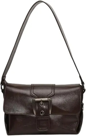 Women Stylish Shoulder Bag Crossbody Bag Retro Underarm Bag Small Square Bag Chic Satchel Purse Tote Bag Commuter Bag