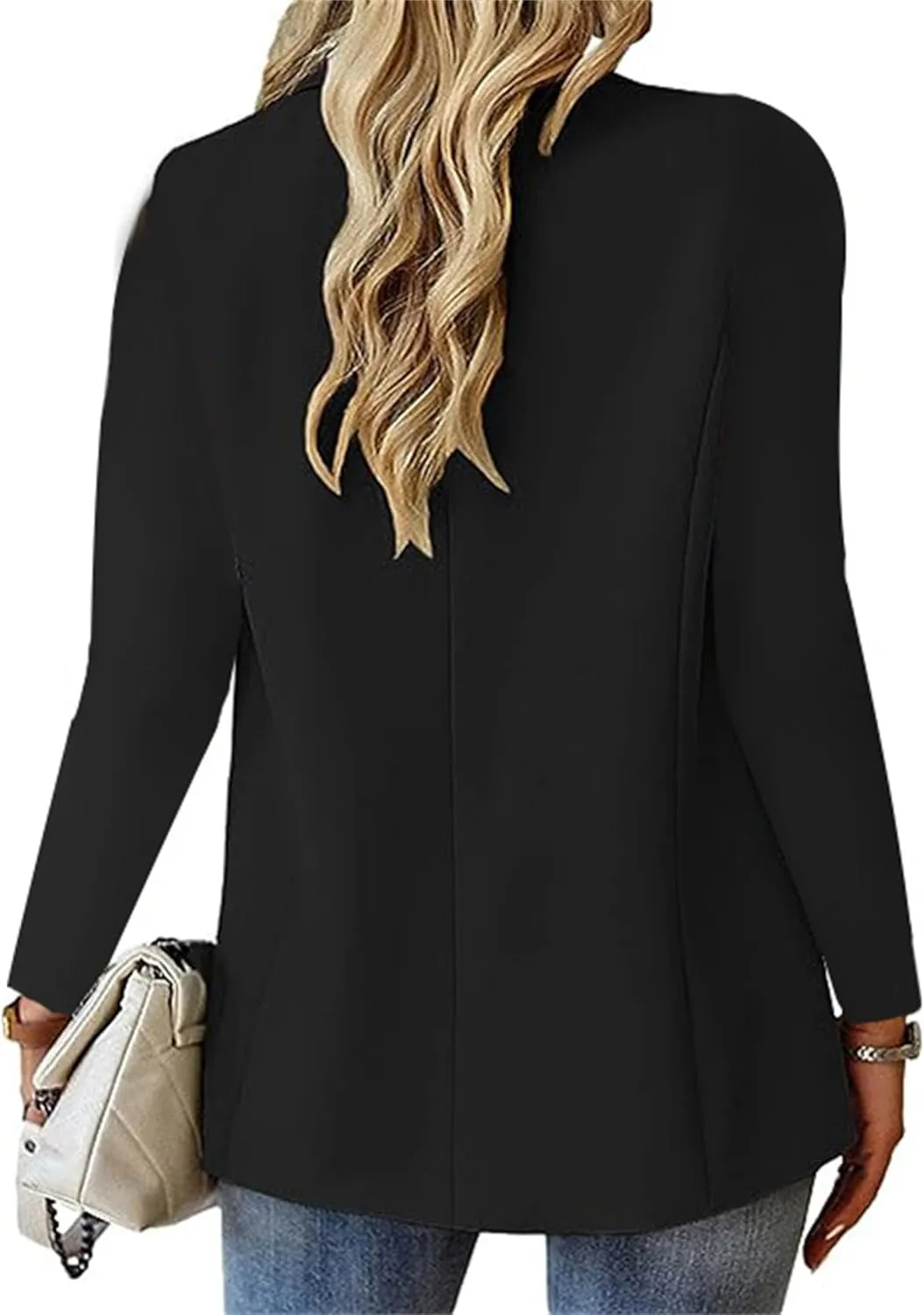 Womens Casual Fashion Jackets Button Suit Blazers Dressy Long Sleeve Jacket Full Lined Pocket Blazer Business Tops