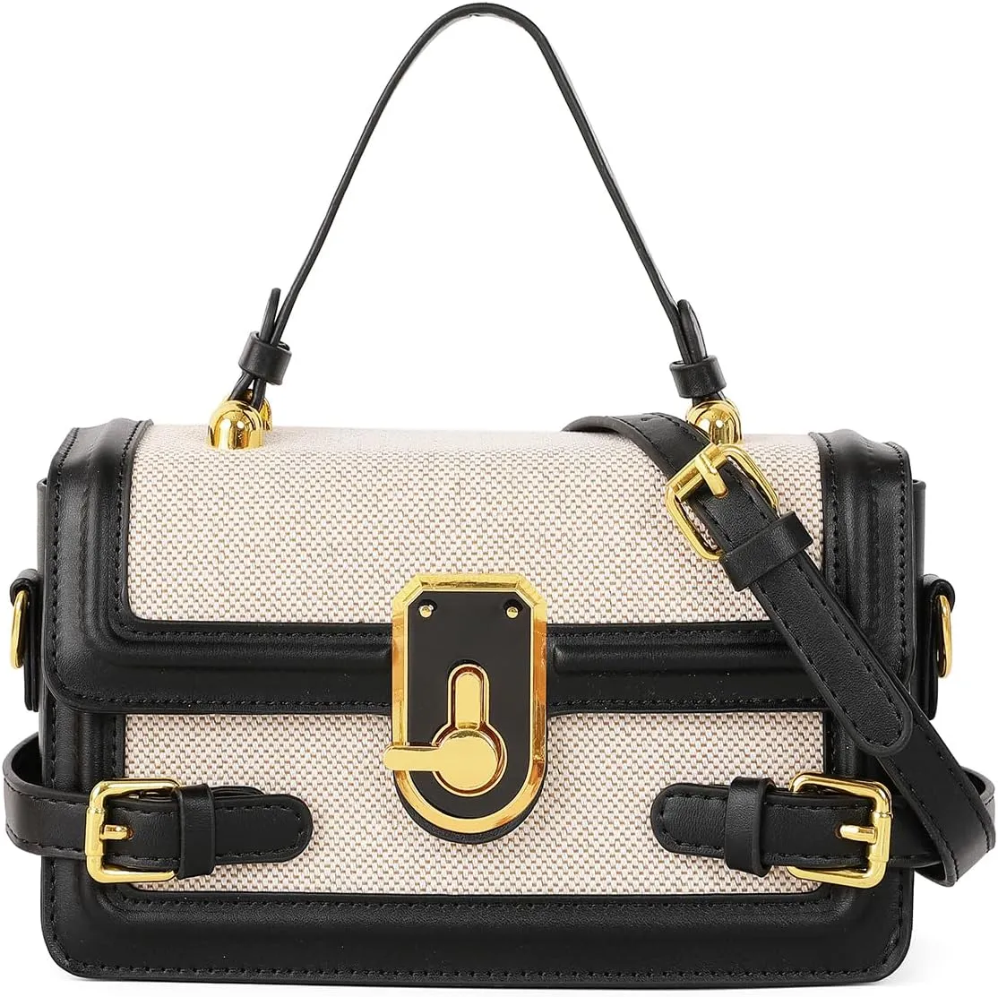 Womens Chic Crossbody Shoulder Bags Small Totes PU Leather Evening Clutch Purse Splicing Handbag Elegant Satchel