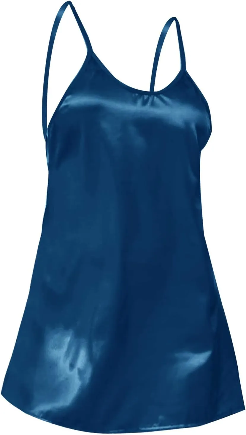 Women's Exotic Nightgowns Lingerie Satin Babydoll Dress Sleepwear Mini Chemise Nightwear Sexy Outfit