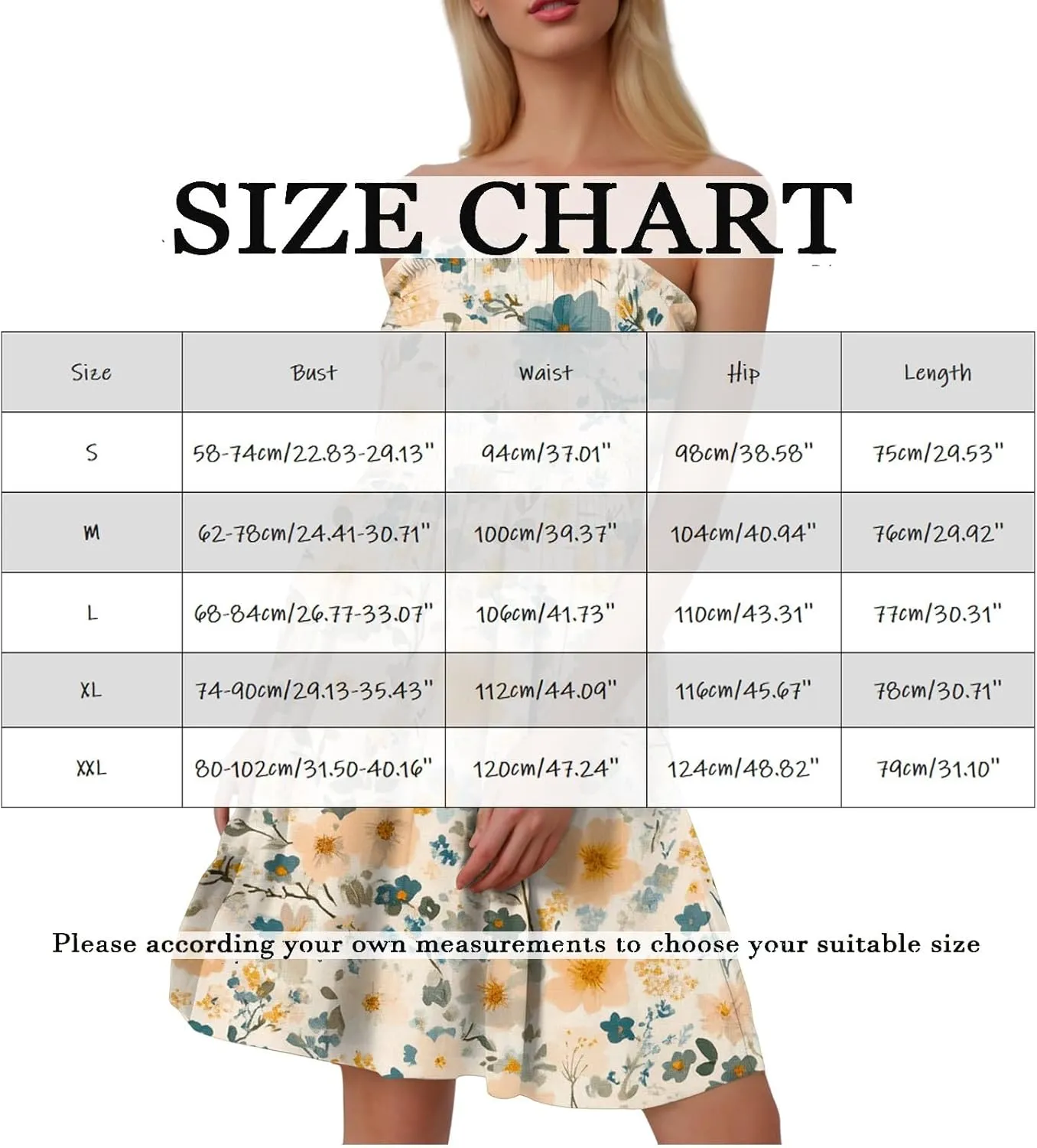 Women's Floral Tube Top Dress Cute Strapless Dress A Line Beach Vacation Sundress Smocked Boho Summer Sundresses