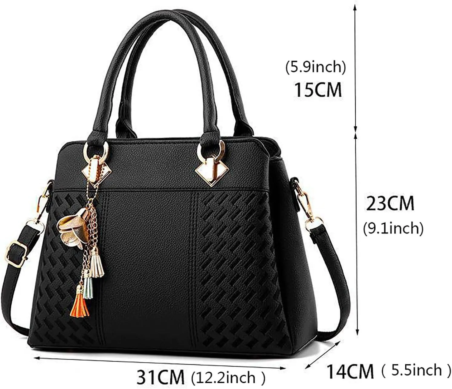 Womens Handbags Ladies Purse Satchel Shoulder Bags Roomy Fashion Tote Leather Bag Small Beach Tote