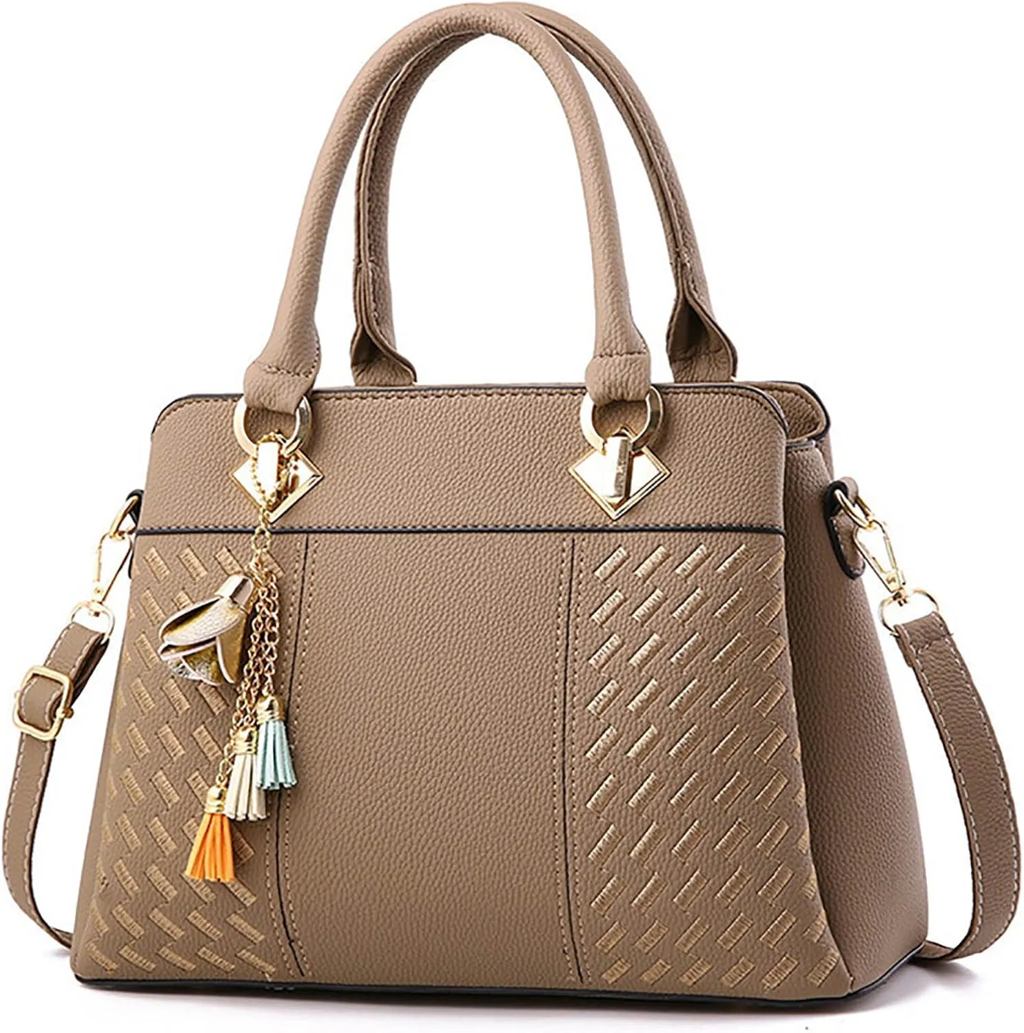 Womens Handbags Ladies Purse Satchel Shoulder Bags Roomy Fashion Tote Leather Bag Small Beach Tote