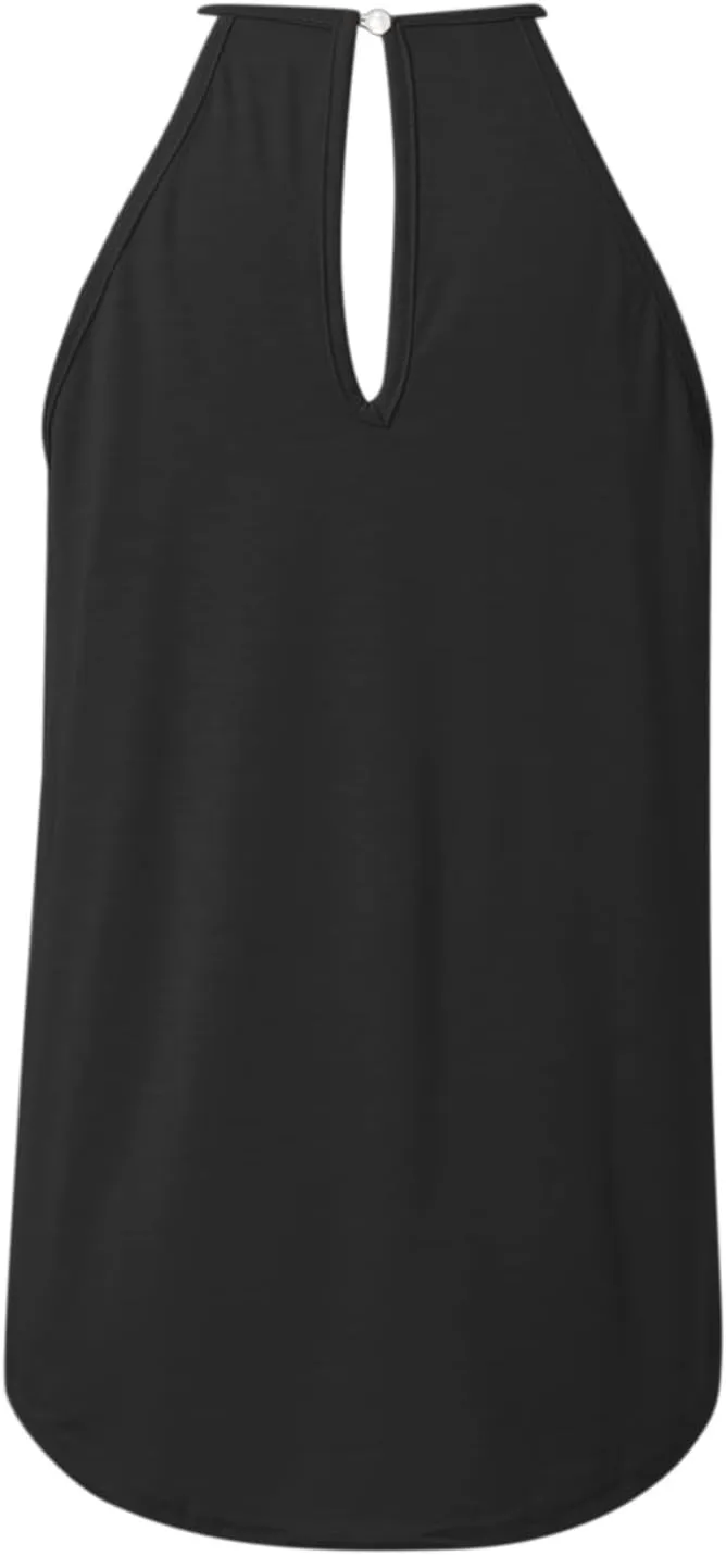 Women's Summer Halter Spaghetti Strap Flowy Tank Tops Sleeveless Shirts Blouses Lace Cami Camisole