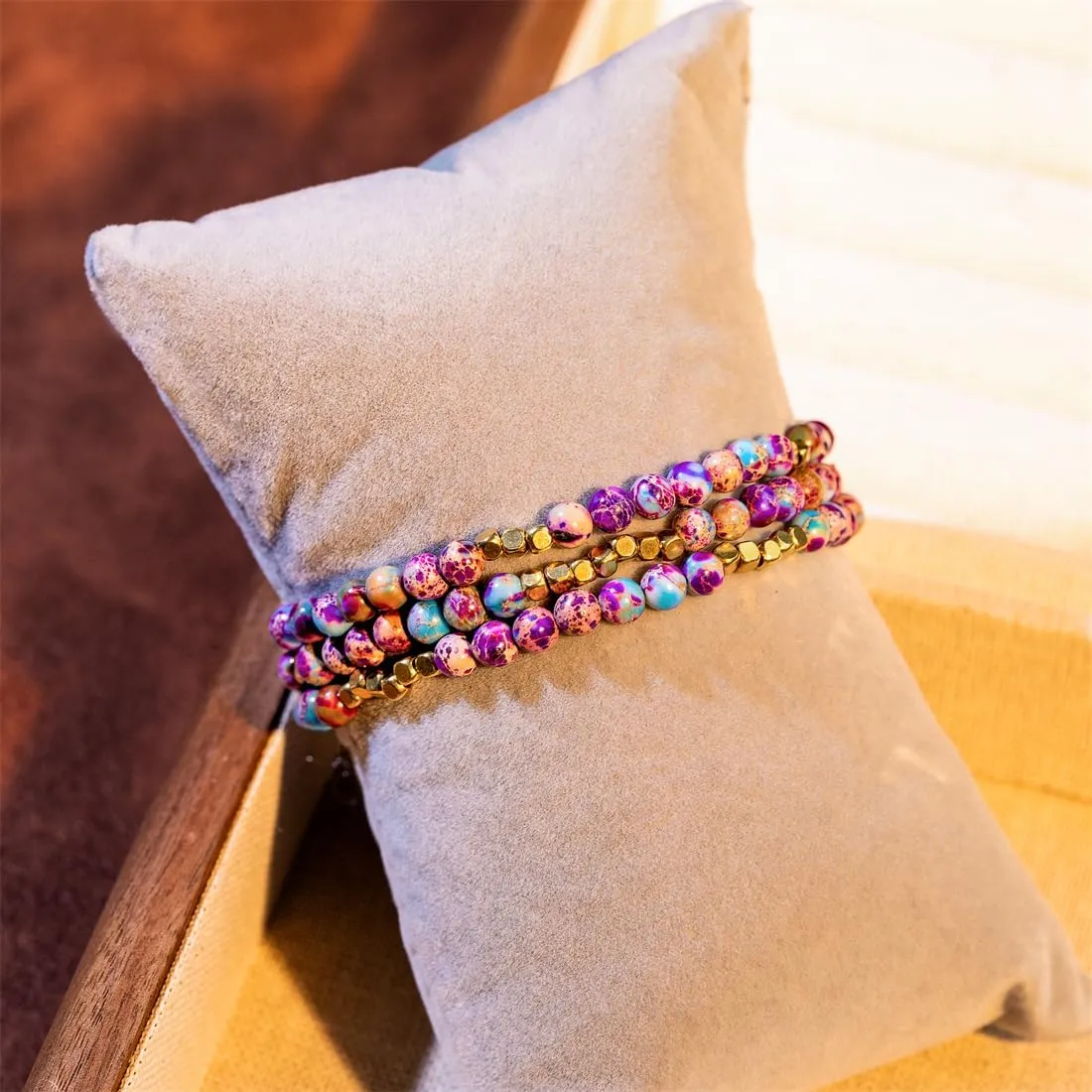 YGLINE Beaded Bracelet,Healing Crystal Handmade Jewelry, Dainty Women Jewelry, Gift her,Natural Stone Minimalist Bracelet
