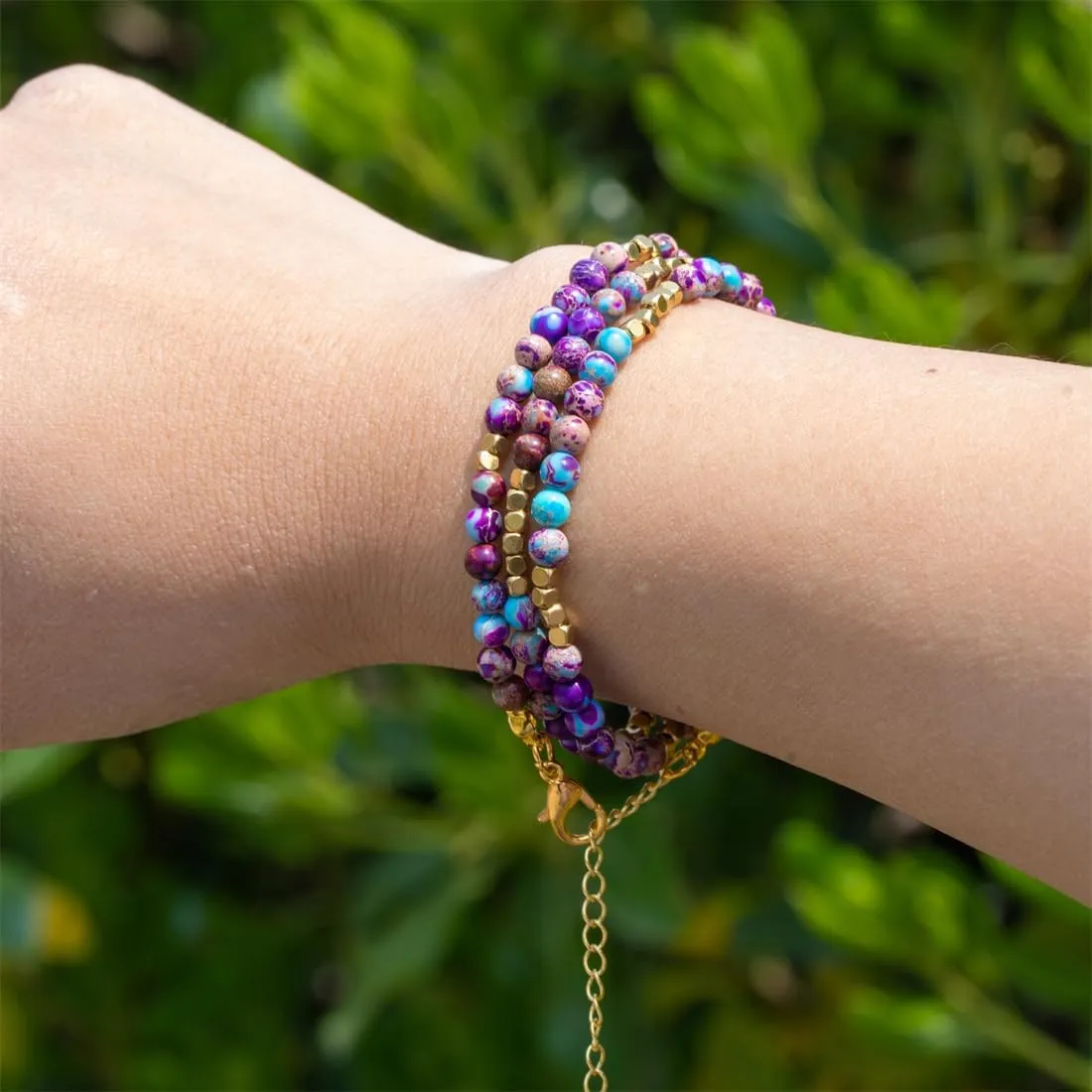 YGLINE Beaded Bracelet,Healing Crystal Handmade Jewelry, Dainty Women Jewelry, Gift her,Natural Stone Minimalist Bracelet