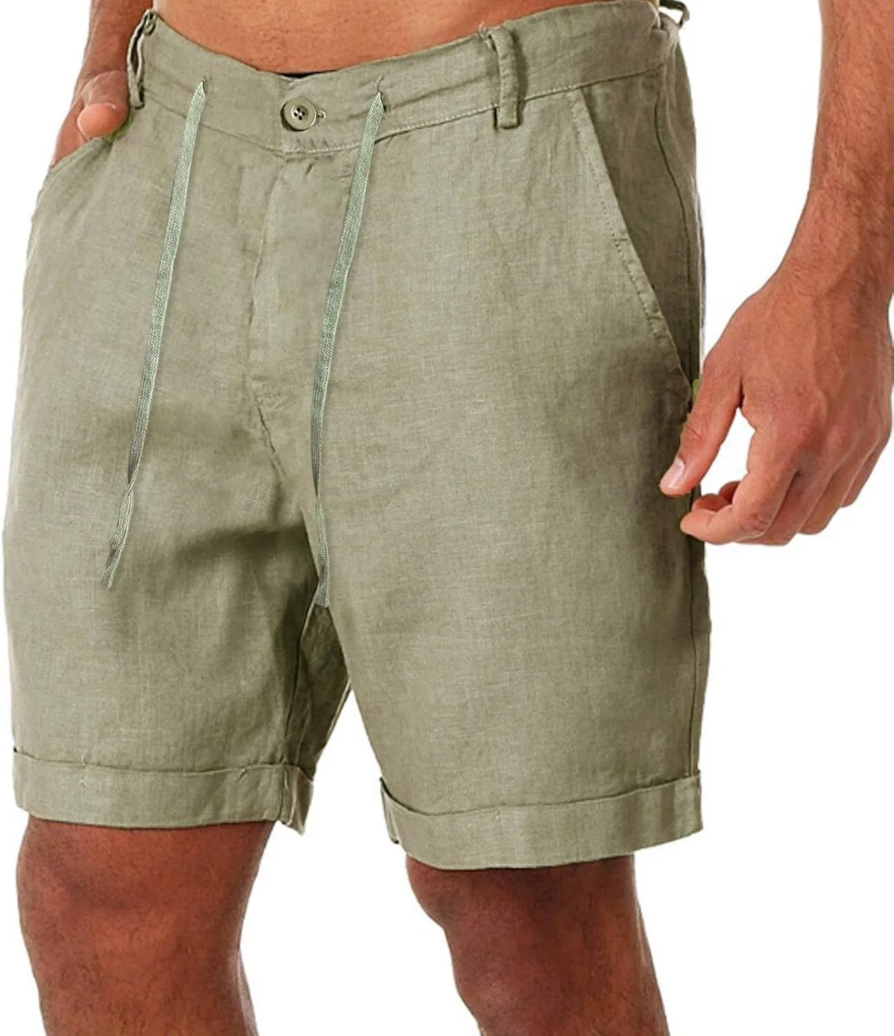 Ymosrh Men's Shorts Casual Sports Workwear Loose Shorts with Pockets Shorts Men