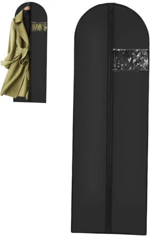 Zerodeko Foldable Travel Garment Bag for Suits and Dresses Versatile Storage for Formal Gowns and Clothing Enhanced Protection and Convenient Design for Travel and Closet Organization